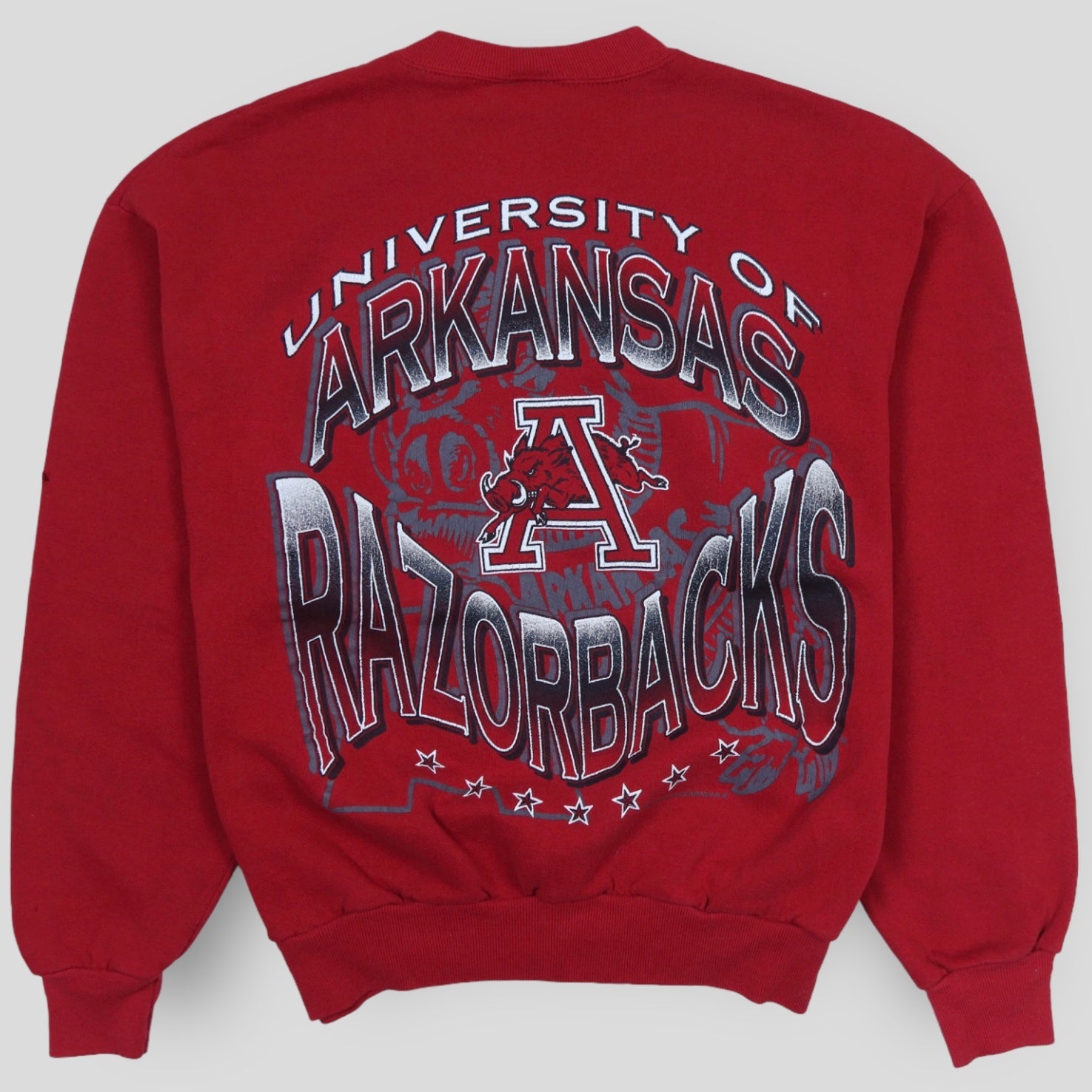 90s University Of Arkansas Razorbacks Crewneck - backtovida