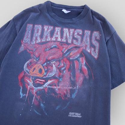 1990s Arkansas Game Face Art Style T-Shirt - backtovida