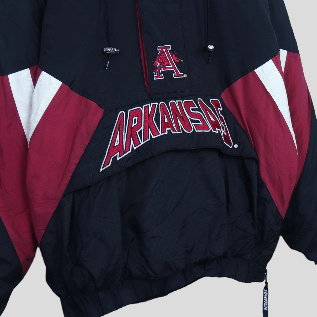 90s Arkansas Vintage Starter Puffer Pullover - backtovida