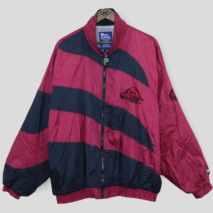 Vintage Razorbacks Pro Player Wind Breaker - backtovida