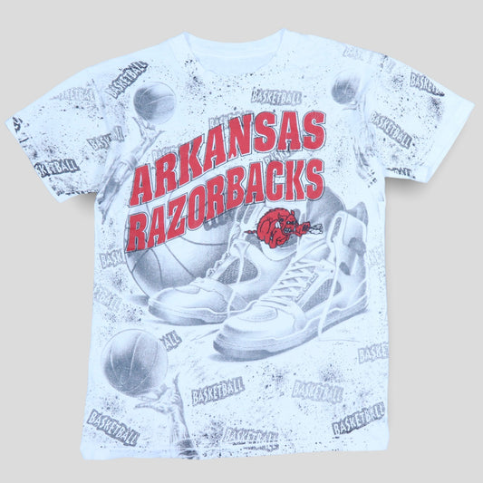 1990’s Arkansas Razorbacks AOP T Shirt - backtovida