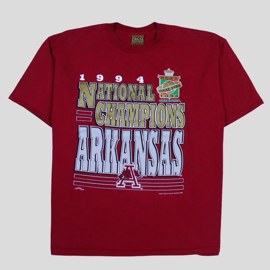 1994 National Champions Arkansas NCAA Vintage T-Shirt - backtovida